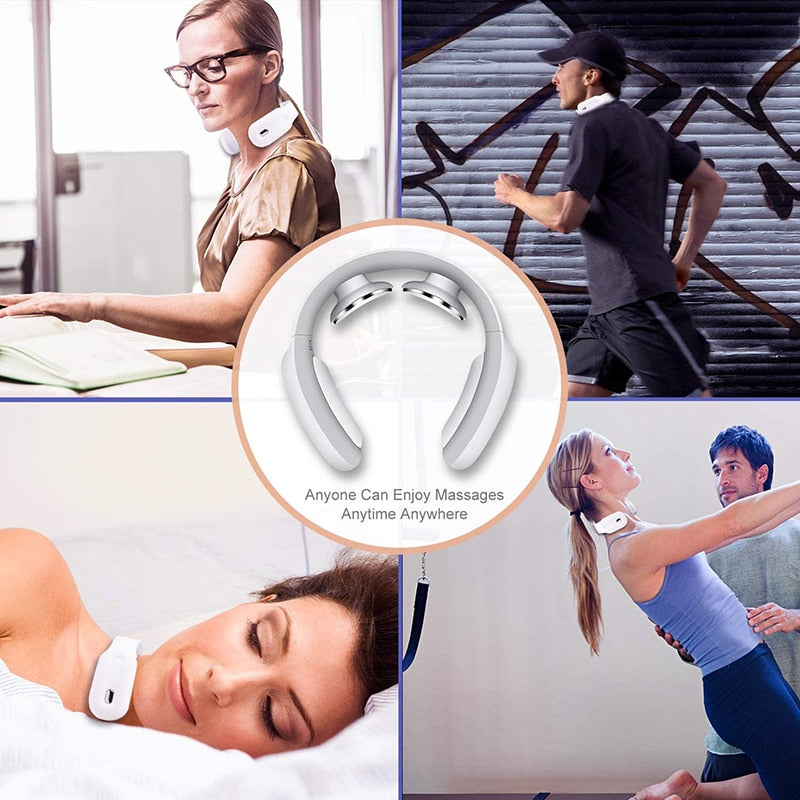 Portable Neck Relaxation Device | Adjustable Intensity | Soothing Heat & Wireless Design