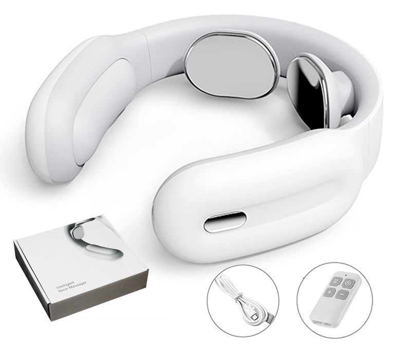 Portable Neck Relaxation Device | Adjustable Intensity | Soothing Heat & Wireless Design