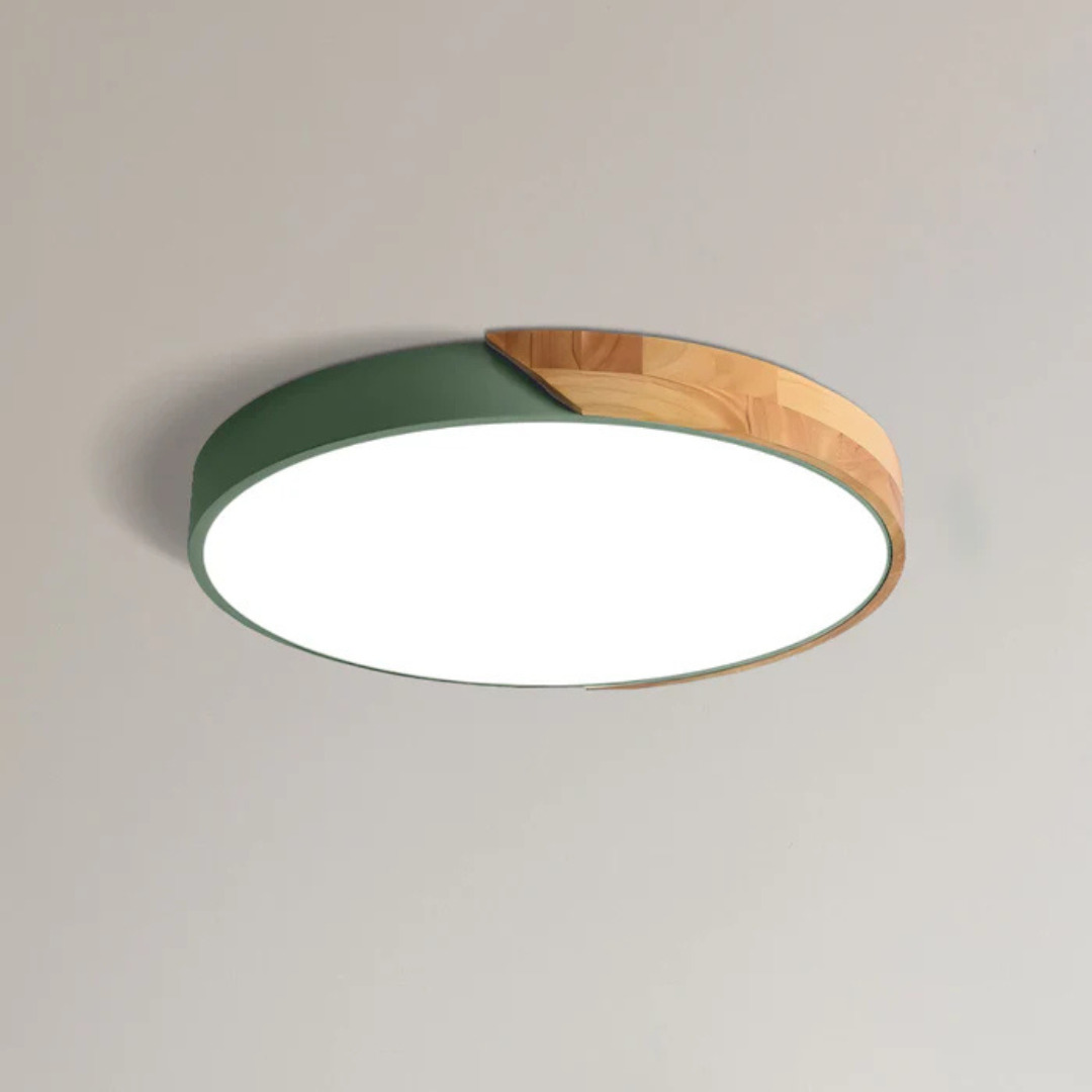 Scandinavian Wooden LED Ceiling Light | Warm Natural Design for Modern Homes