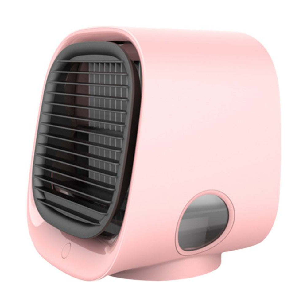 2-in-1 Air Cooler and Humidifier | Quiet USB-Powered Mini Cooler with LED Light