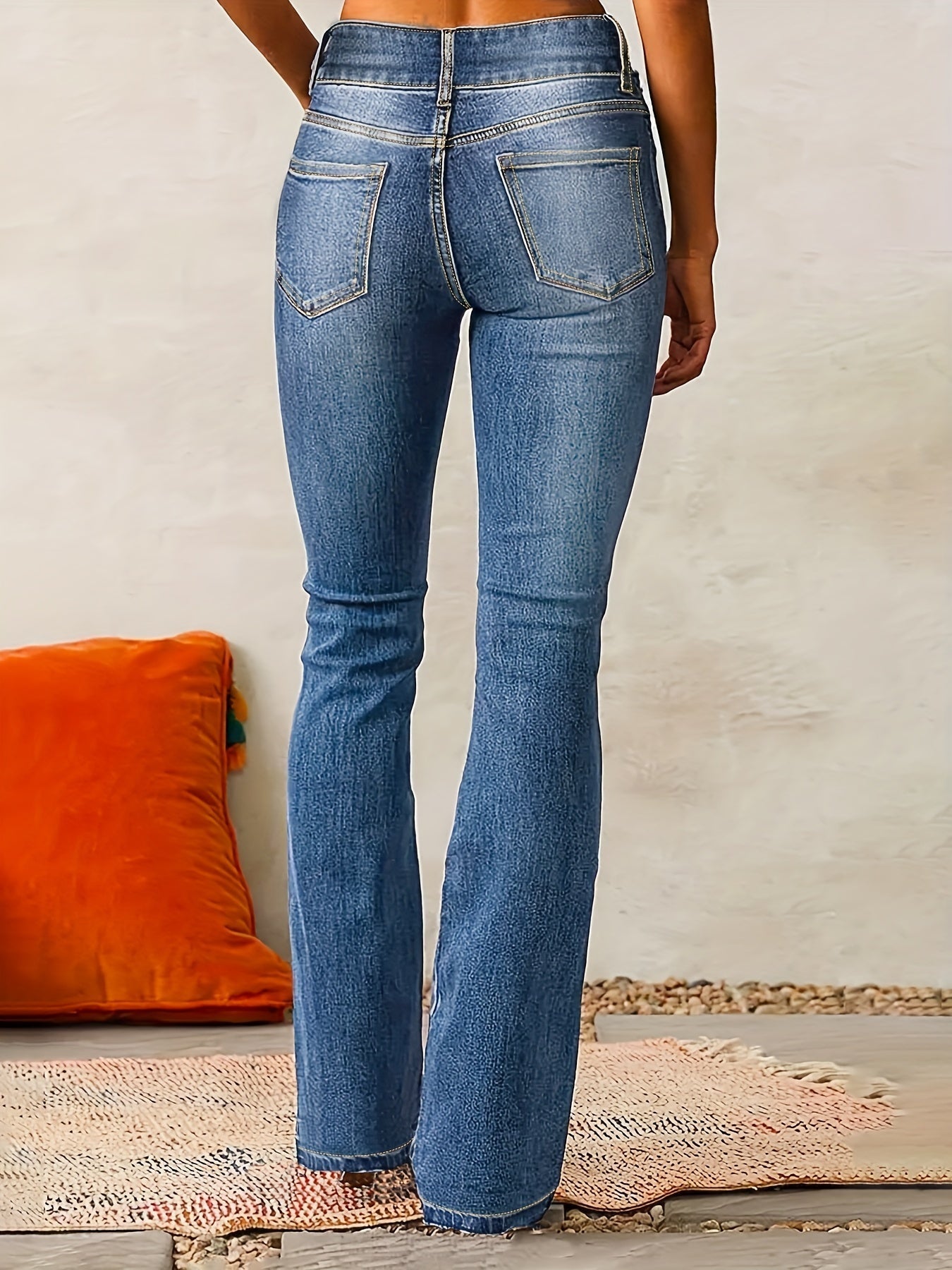 High-Rise Flare Jeans | Classic Denim Silhouette | Tailored Everyday Fit