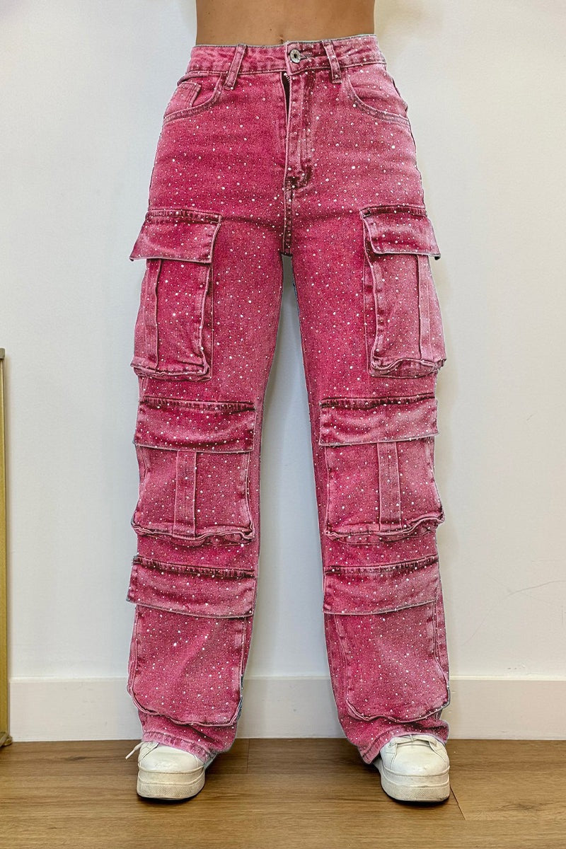 Women’s High-Waisted Wide-Leg Jeans | Relaxed Fit | Multi-Pocket Design