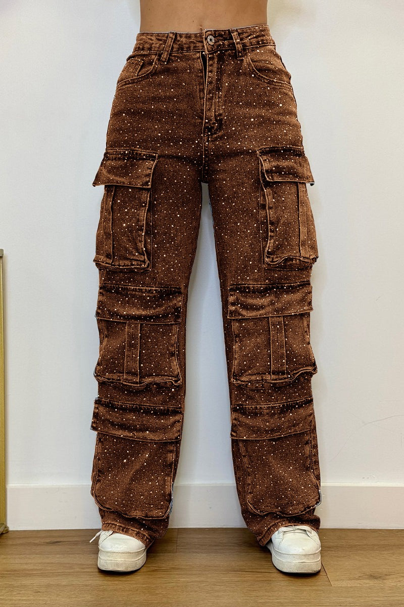Women’s High-Waisted Wide-Leg Jeans | Relaxed Fit | Multi-Pocket Design