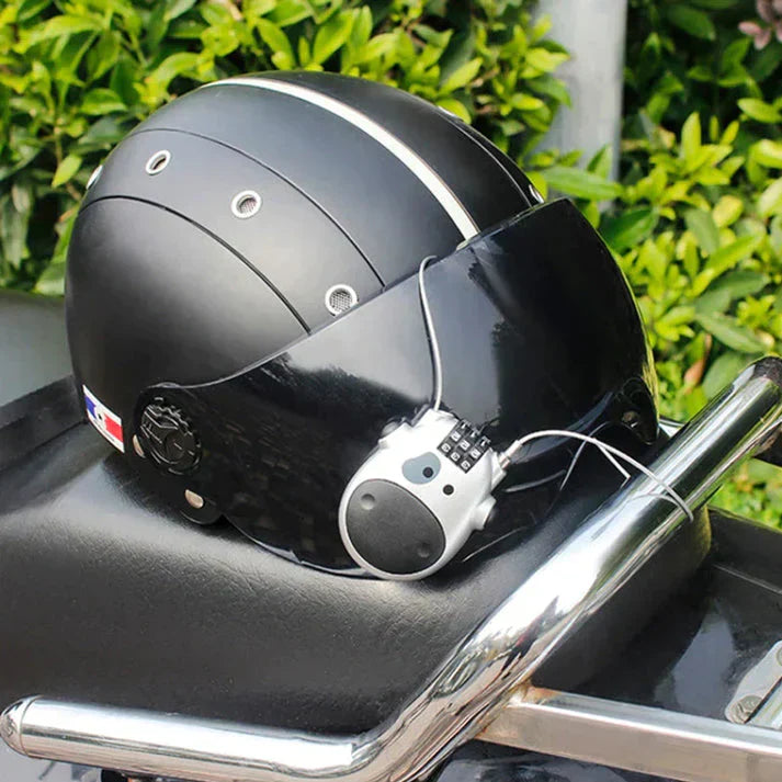 Portable Anti-Theft Lock | Compact Steel Security Device for Motorcycles & Bicycles
