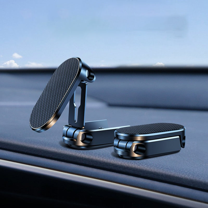Foldable Magnetic Car Phone Holder | 360° Adjustable Metal Mount