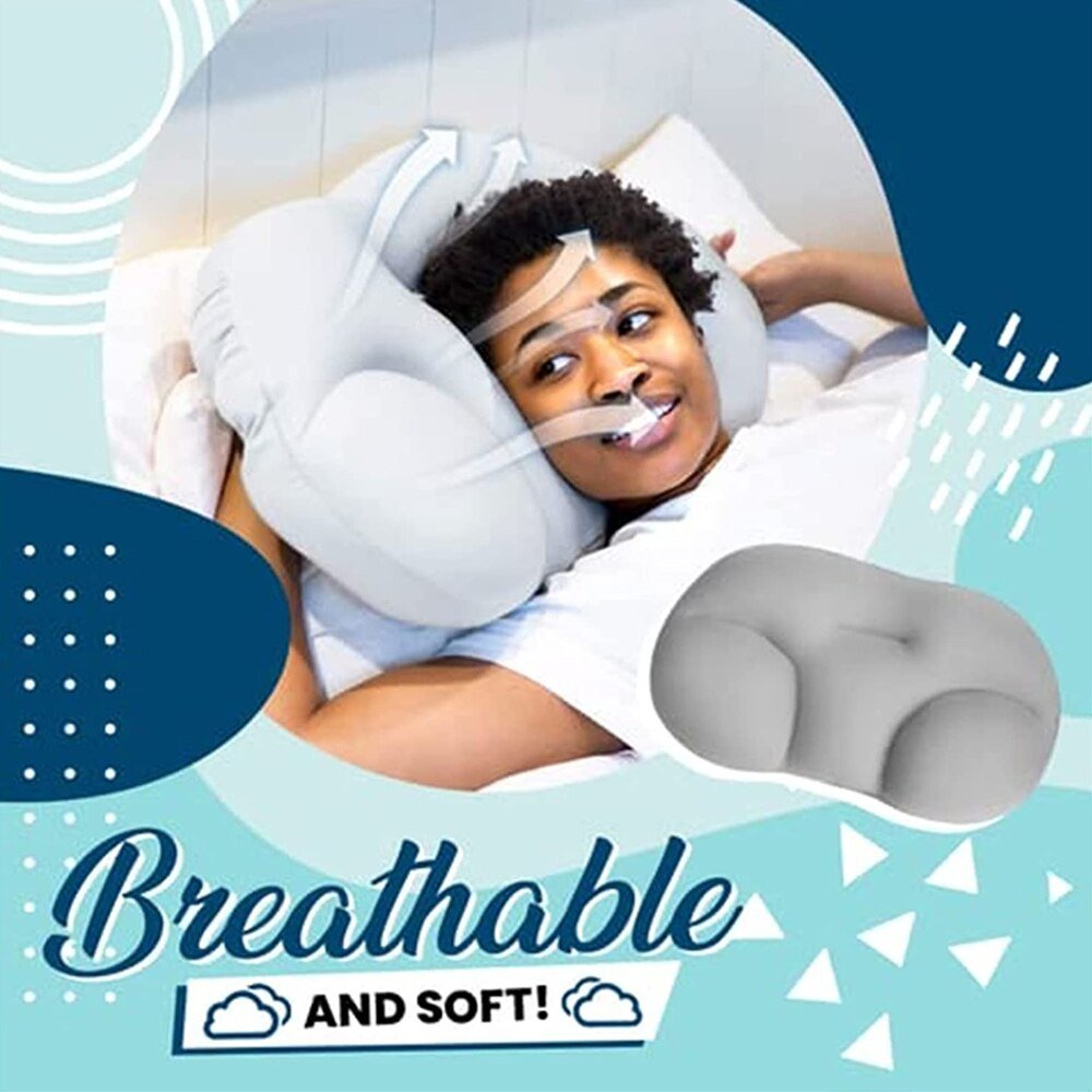 Memory Foam Pillow | Breathable Neck Support Cushion with Contoured Design