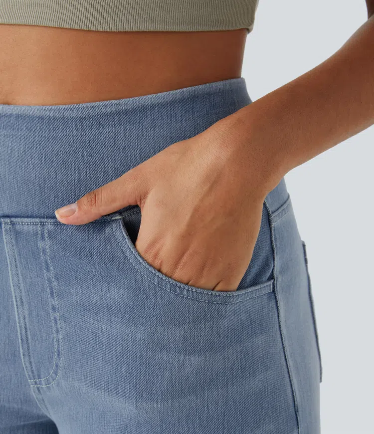 Women’s Relaxed Fit Wide-Leg Jeans | High-Waist | Stretch Denim Comfort