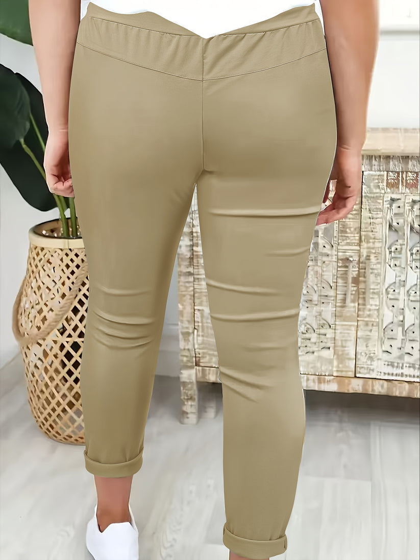 Women’s Drawstring Trousers | Soft Stretch Fabric | Relaxed Fit