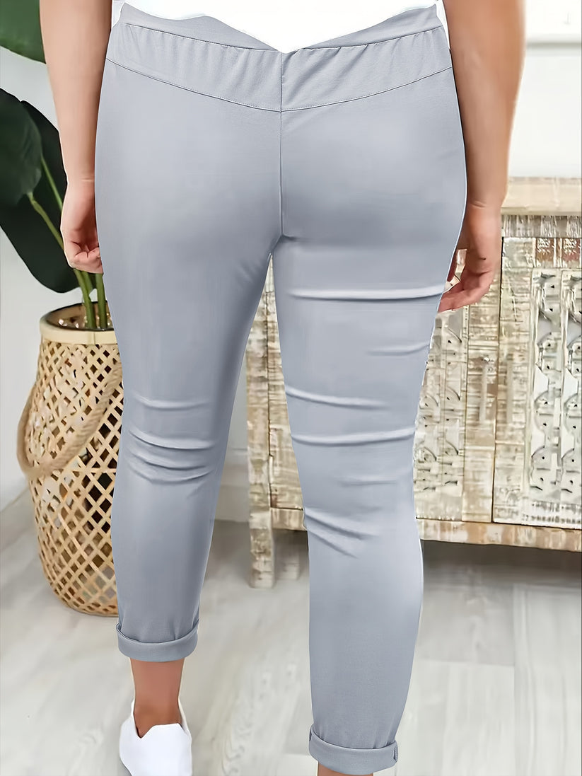 Women’s Drawstring Trousers | Soft Stretch Fabric | Relaxed Fit