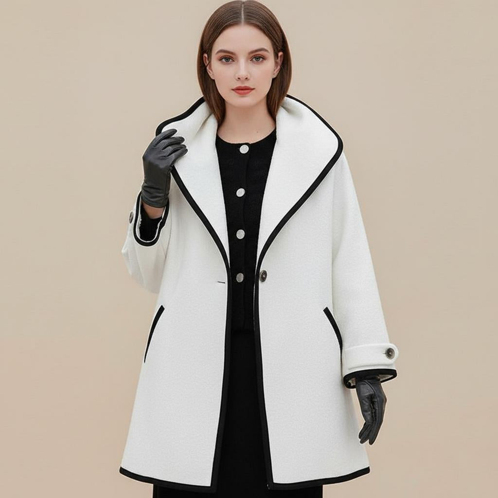 Vina | Women's Winter Coat | Double-Breasted & Elegant | Warm Wool Blend