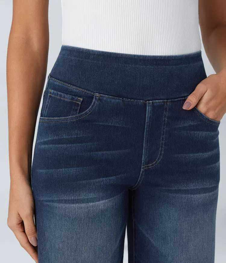 Women’s Relaxed Fit Wide-Leg Jeans | High-Waist | Stretch Denim Comfort
