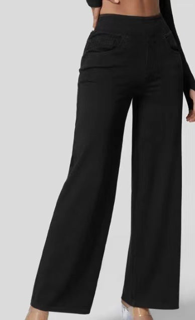 Women’s Relaxed Fit Wide-Leg Jeans | High-Waist | Stretch Denim Comfort