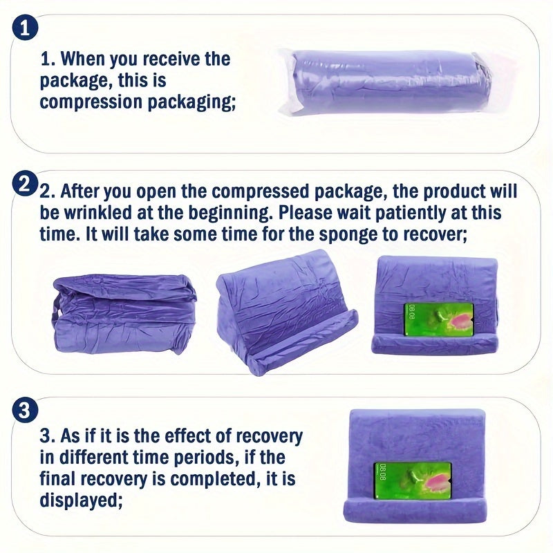 Adjustable Tablet Stand | Soft Fabric Cushion Holder | Fits 5–14 Inch Tablets | Ideal for Reading & Streaming