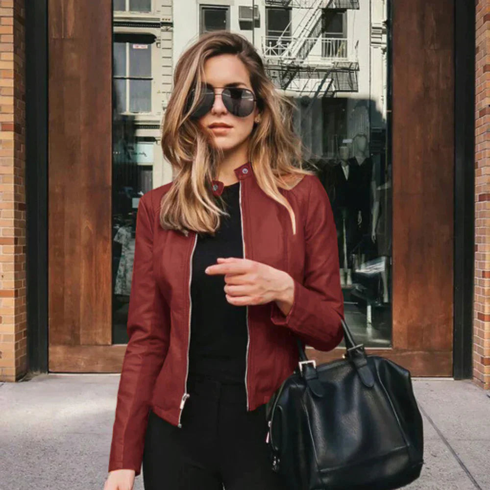 Alina Women's Leather Jacket | Premium Italian Leather 11
