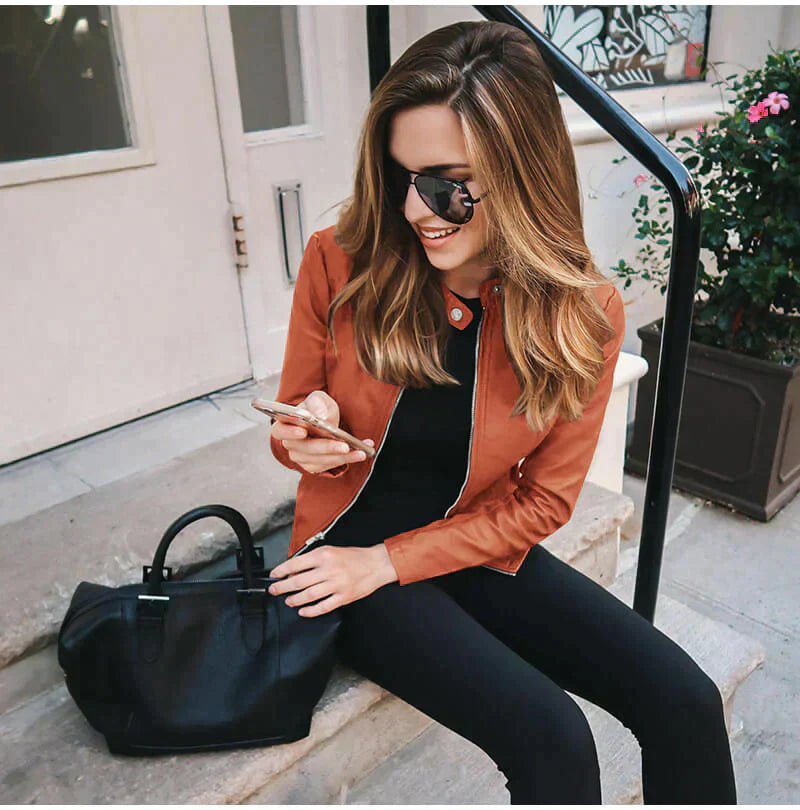Alina Women's Leather Jacket | Premium Italian Leather 4