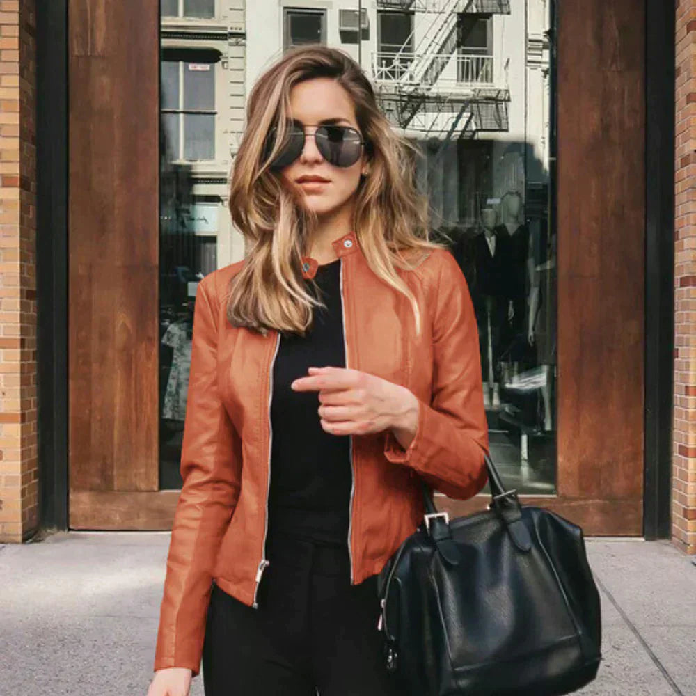 Alina Women's Leather Jacket | Premium Italian Leather 8