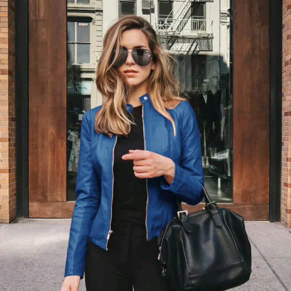 Alina Women's Leather Jacket | Premium Italian Leather 9
