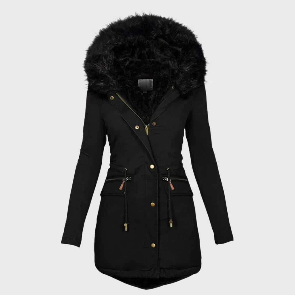 Alina Women's Winter Jacket | Cozy Hood, Tailored Fit 1