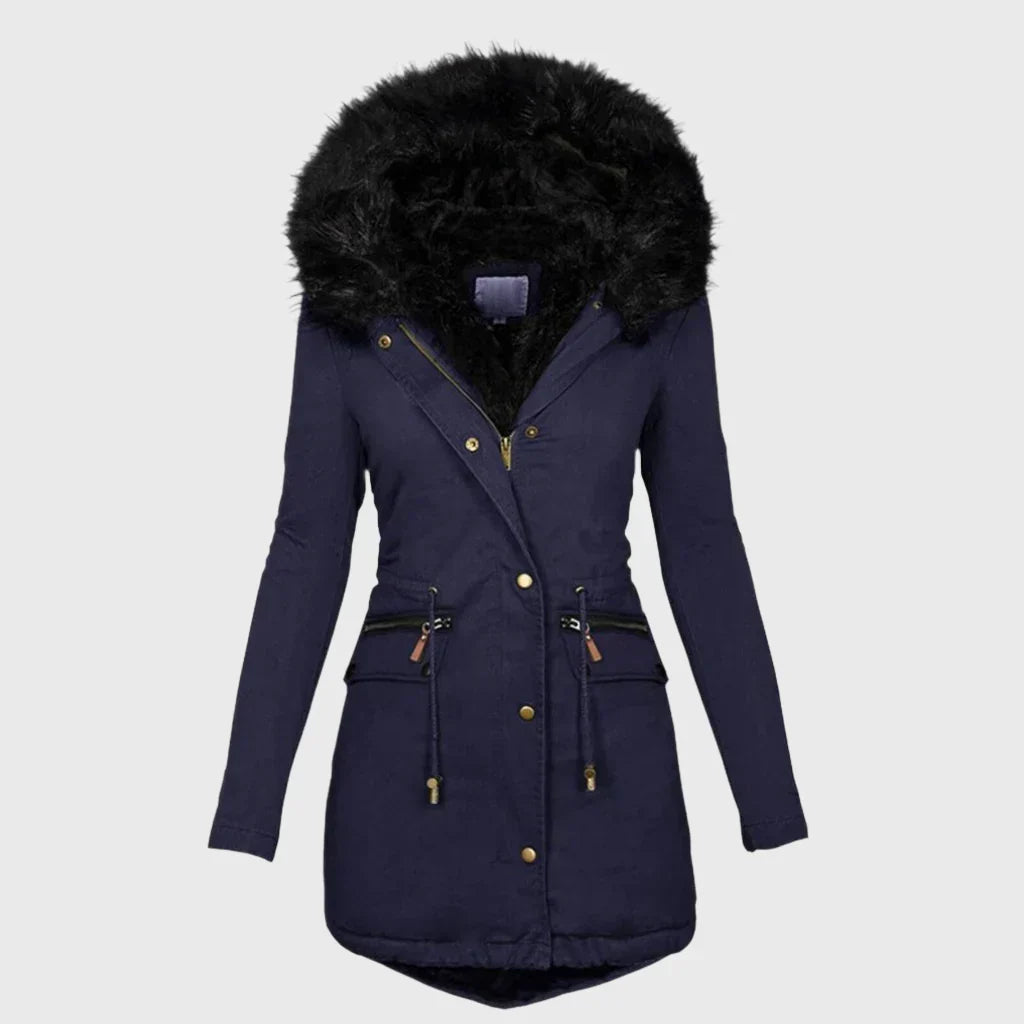 Alina Women's Winter Jacket | Cozy Hood, Tailored Fit 4