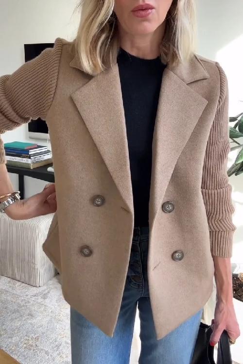 Amavira Women's Winter Trench Coat | Wool Blend, Military Style 6