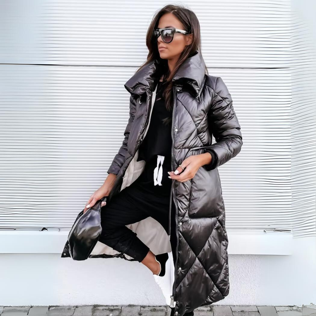 Aria Women's Quilted Jacket | Elegant Design, Tailored Fit 1