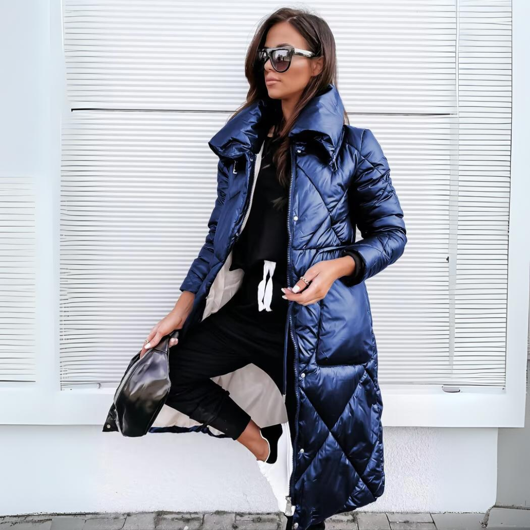 Aria Women's Quilted Jacket | Elegant Design, Tailored Fit 4