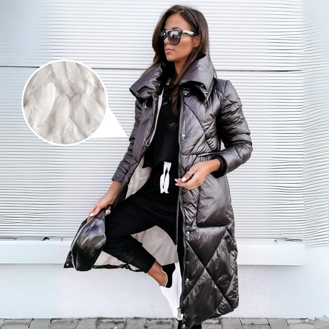 Aria Women's Quilted Jacket | Elegant Design, Tailored Fit 5