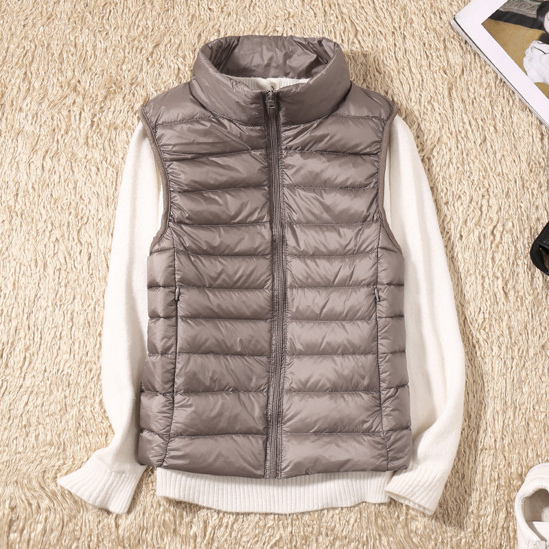 Clara Women's Waterproof Vest | White Duck Down Insulation 0