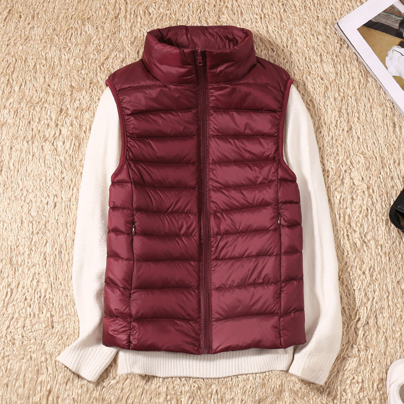 Clara Women's Waterproof Vest | White Duck Down Insulation 2