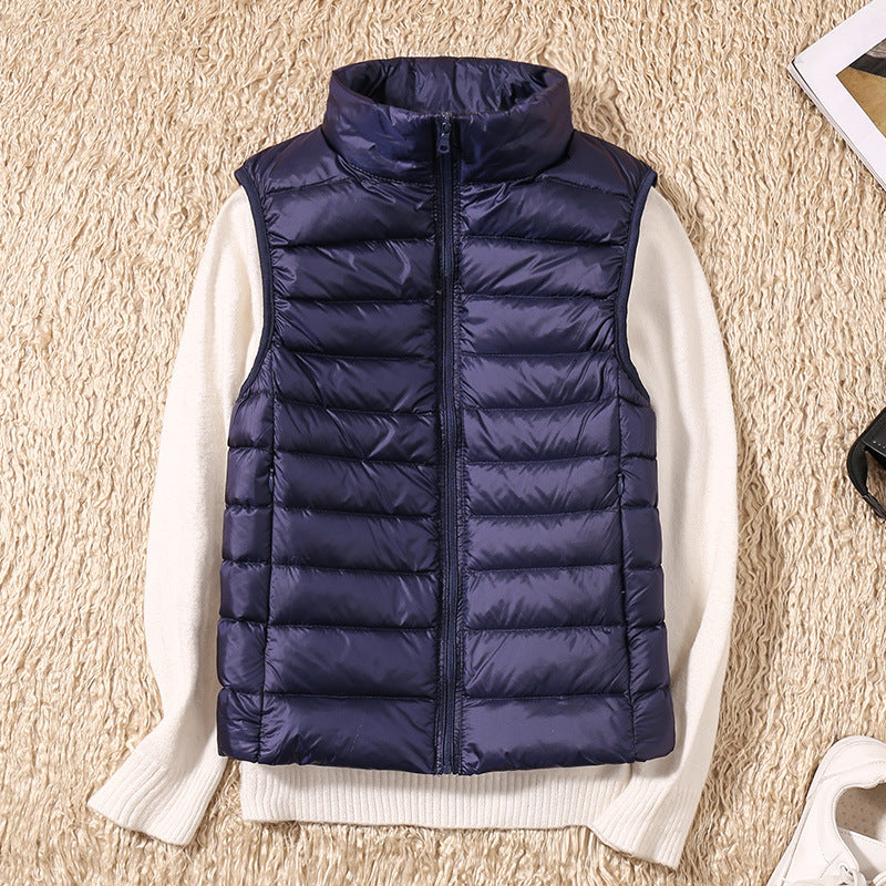Clara Women's Waterproof Vest | White Duck Down Insulation 4