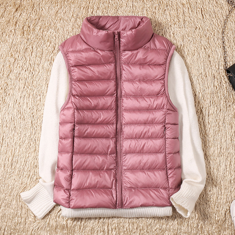 Clara Women's Waterproof Vest | White Duck Down Insulation 5