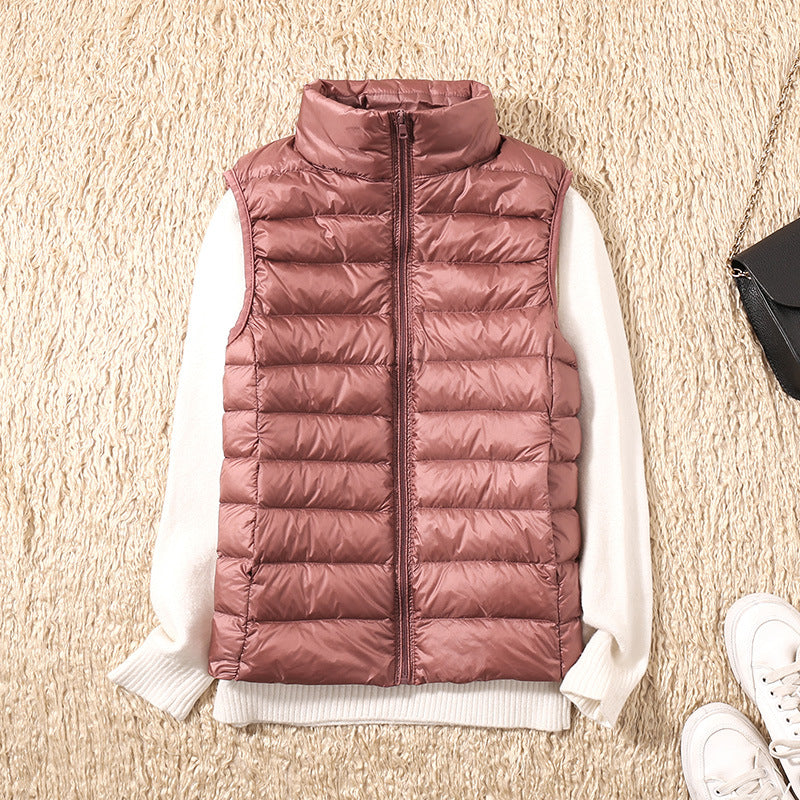 Clara Women's Waterproof Vest | White Duck Down Insulation 6