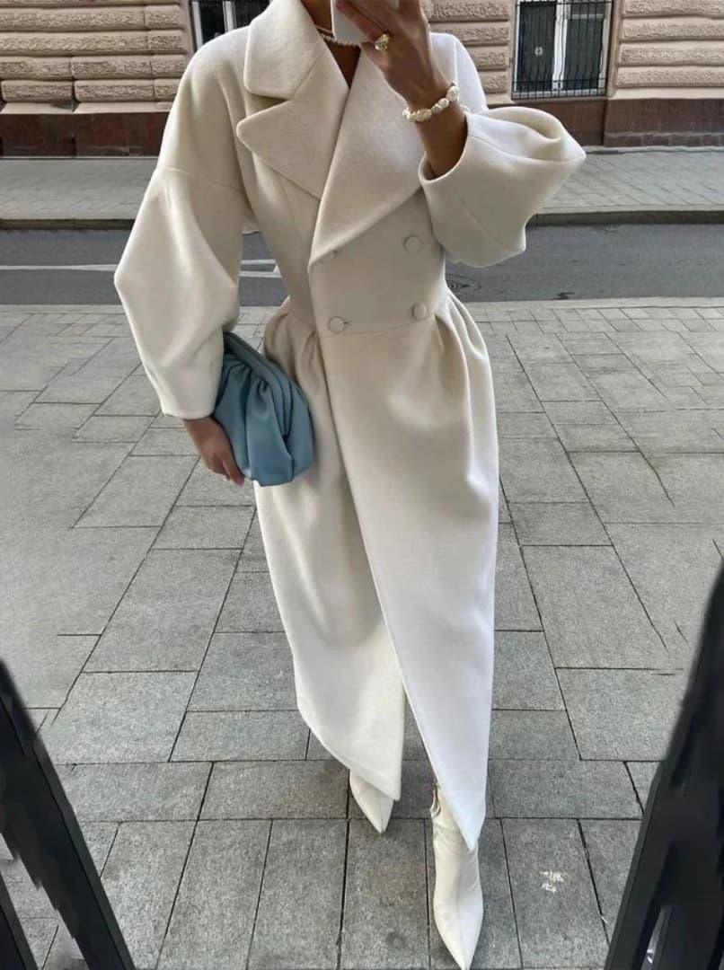 Elowen Women's Long Coat | Premium Fabric, Timeless Elegance 2