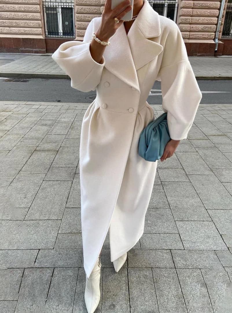 Elowen Women's Long Coat | Premium Fabric, Timeless Elegance 3