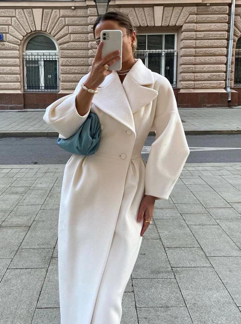 Elowen Women's Long Coat | Premium Fabric, Timeless Elegance 4