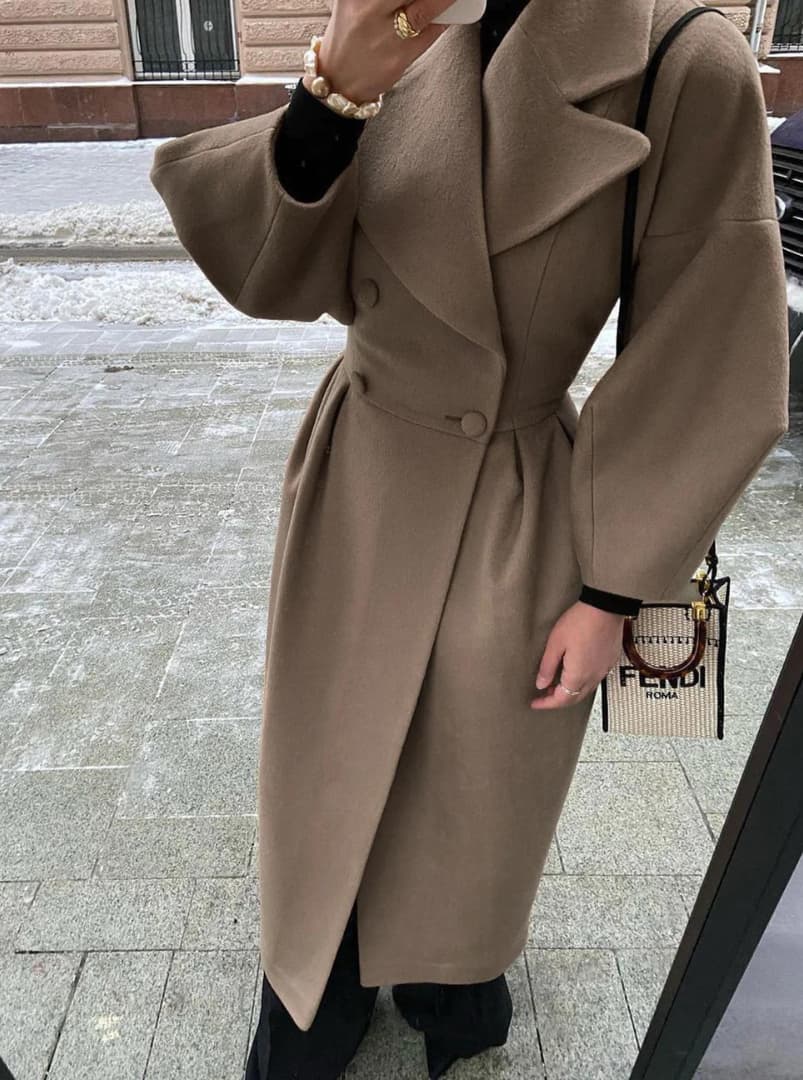 Elowen Women's Long Coat | Premium Fabric, Timeless Elegance 5