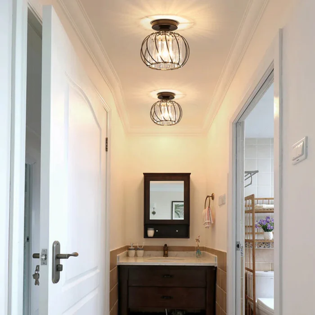 Modern Glass Ceiling Light | Elegant Design for Living Rooms and Bedrooms