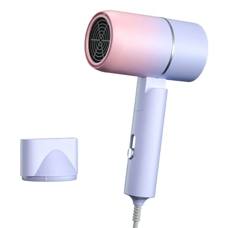 Foldable Ionic Hair Dryer | Compact Travel Blow Dryer | Lightweight Design with Carrying Pouch
