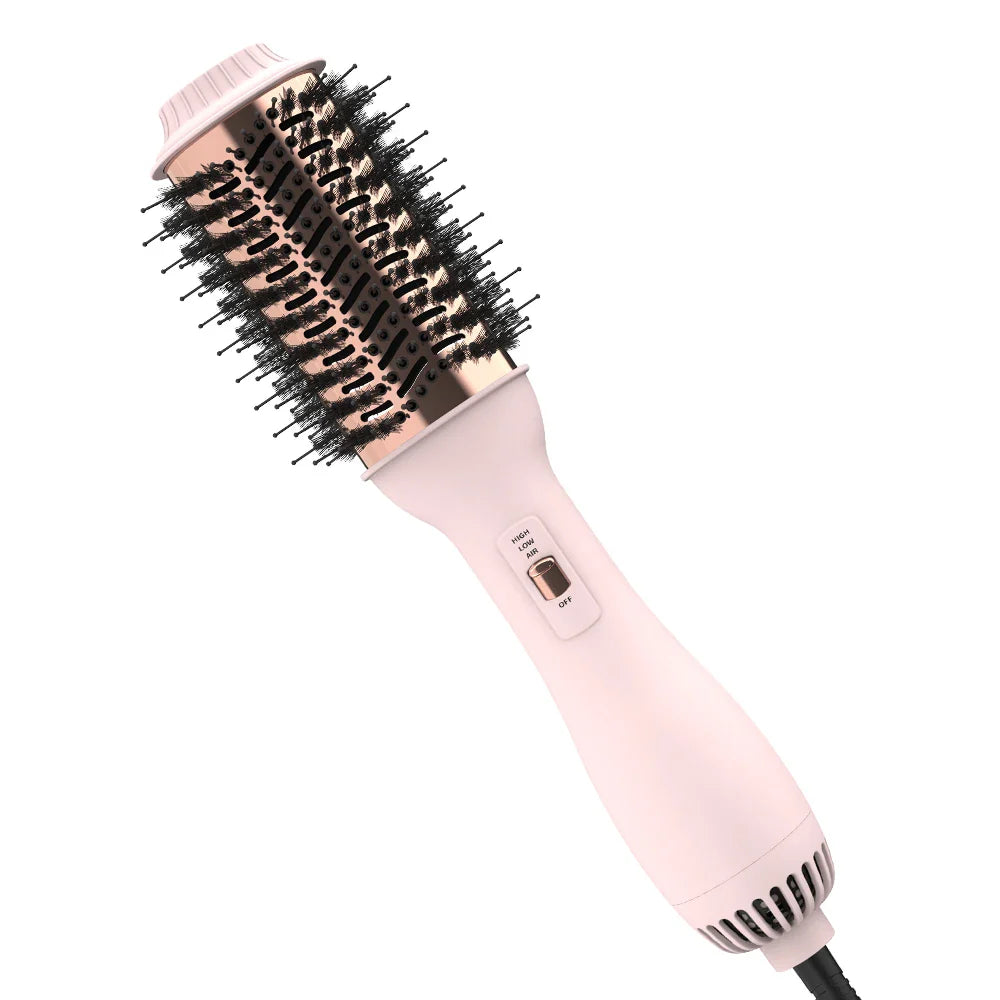 Hot Air Brush & Hair Volumizer | 2-in-1 Dryer and Styler | Adjustable Heat for All Hair Types