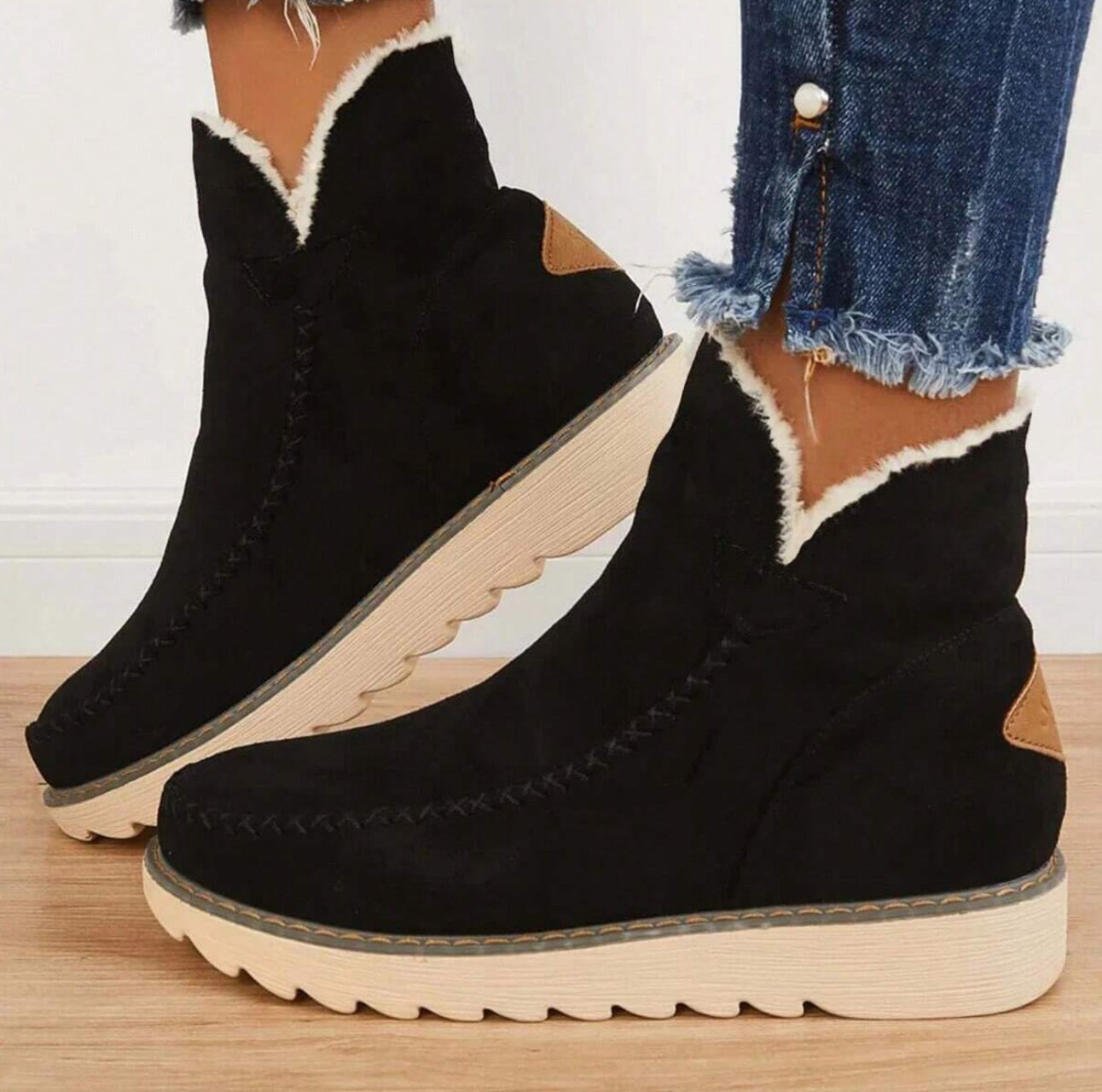 Women’s Cozy Faux Fur Winter Boots | Warm Lining | Non-Slip Sole