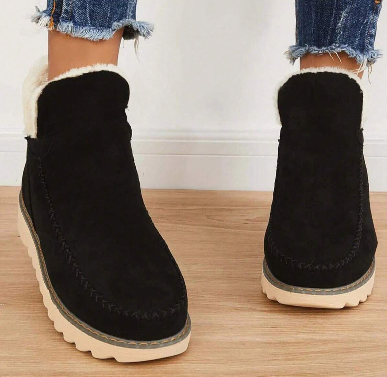 Women’s Cozy Faux Fur Winter Boots | Warm Lining | Non-Slip Sole
