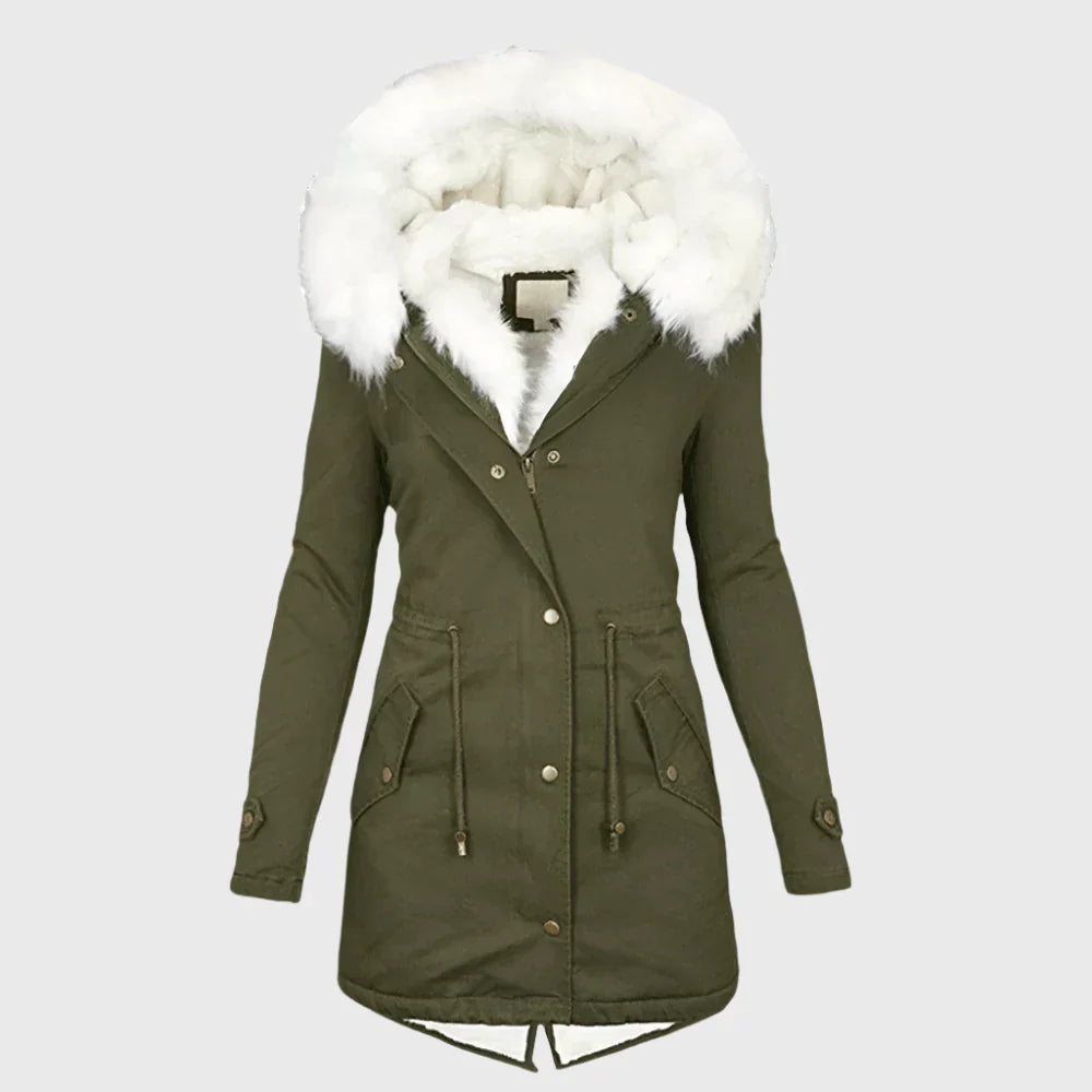 Ivy Women's Winter Coat | Fur-Lined Hood, Plus-Size 4