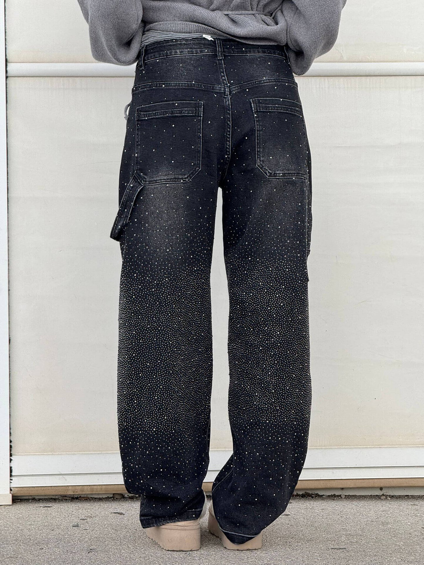 Women’s High-Waist Glitter Jeans | Stretch Denim | Slim Fit Design