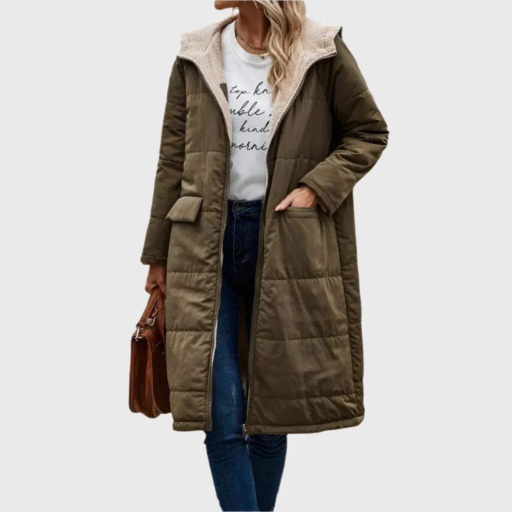 Juno Women's Winter Coat | Cozy Lined Hood 9