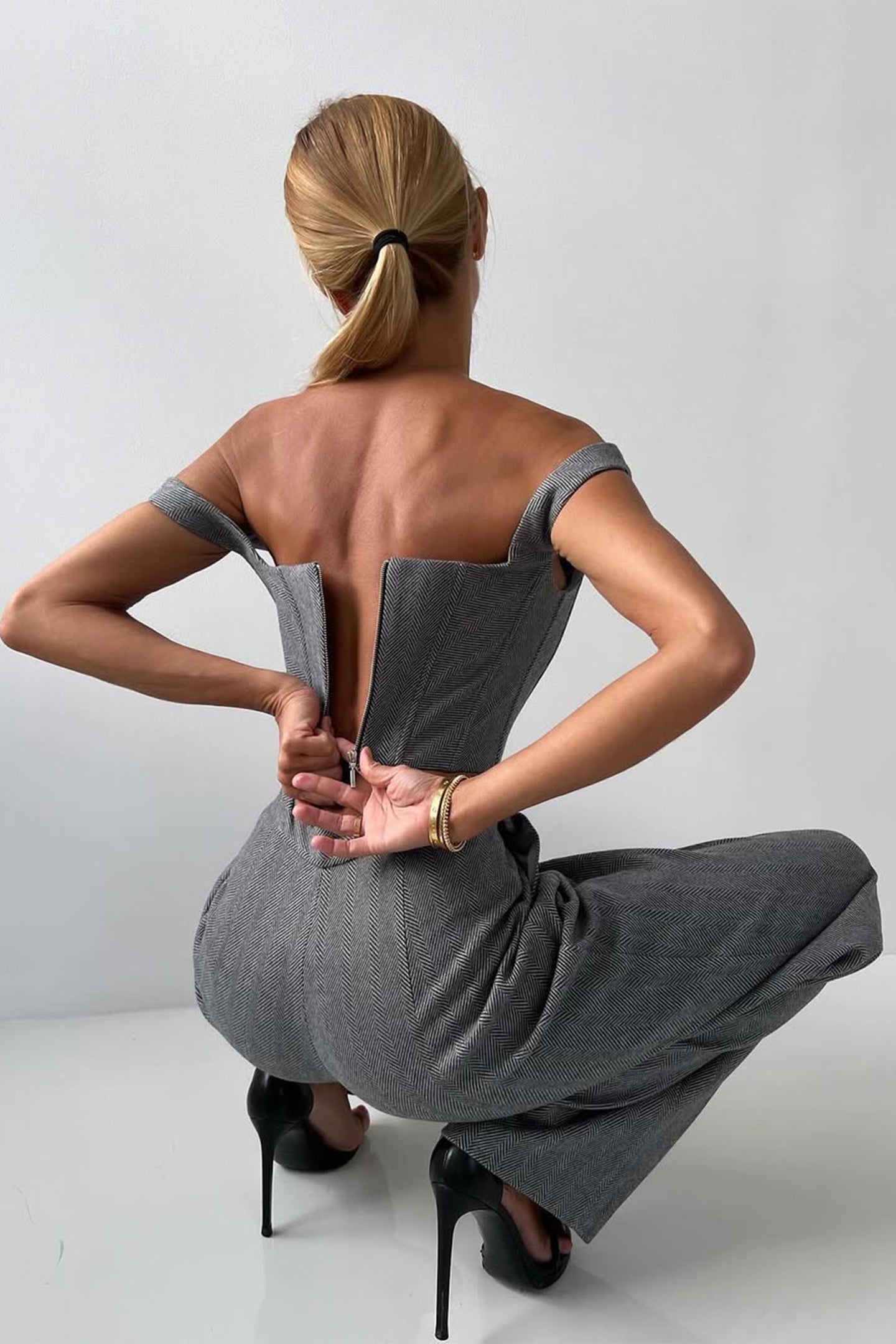 Kira Women's Three-Piece Set | Double-Breasted Blazer, Tailored Fit 3