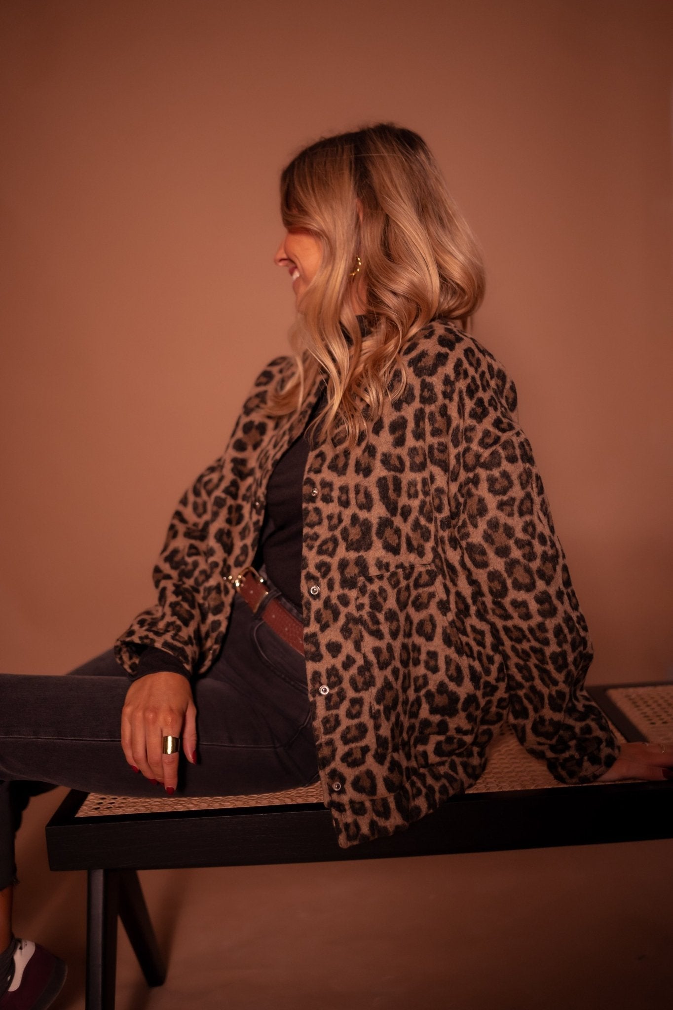 Lila Women's Trendy Jacket | Lightweight Leopard Print 2