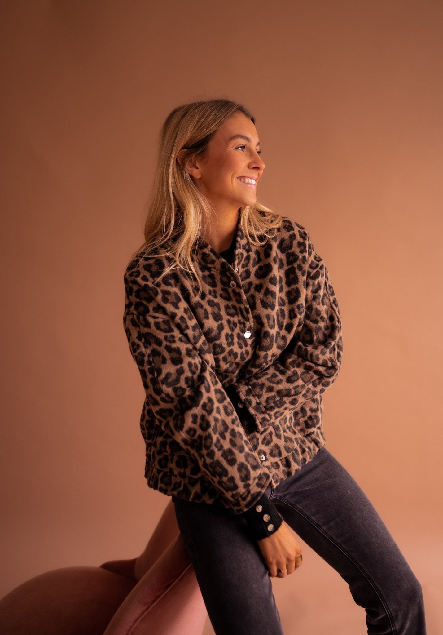 Lila Women's Trendy Jacket | Lightweight Leopard Print 6