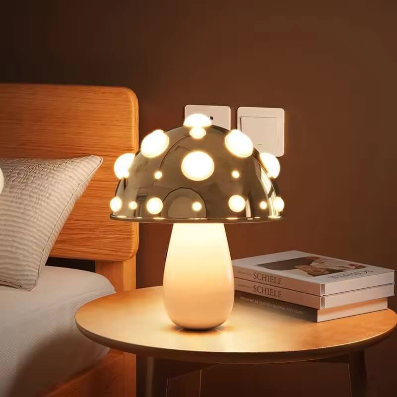 Mushroom Desk Lamp | Retro Table Lamp | LED 3-Mode Lighting