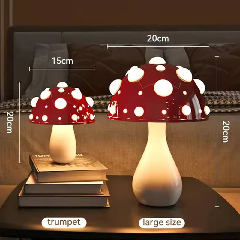Mushroom Desk Lamp | Retro Table Lamp | LED 3-Mode Lighting