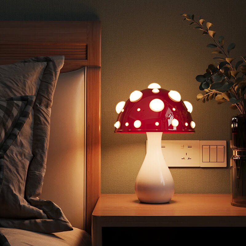 Mushroom Desk Lamp | Retro Table Lamp | LED 3-Mode Lighting